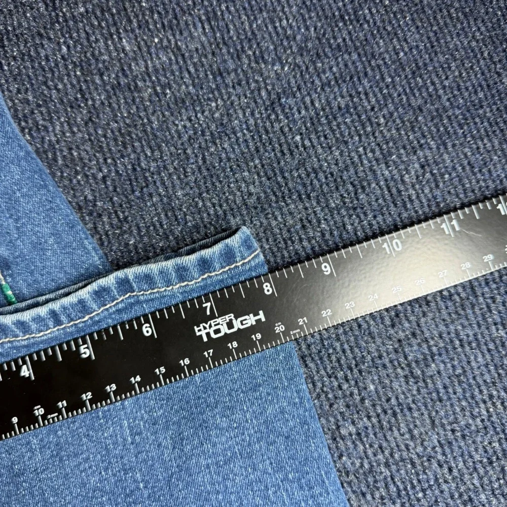 True Religion Ricky Relaxed Straight Jeans Mens 34x30 Blue Denim